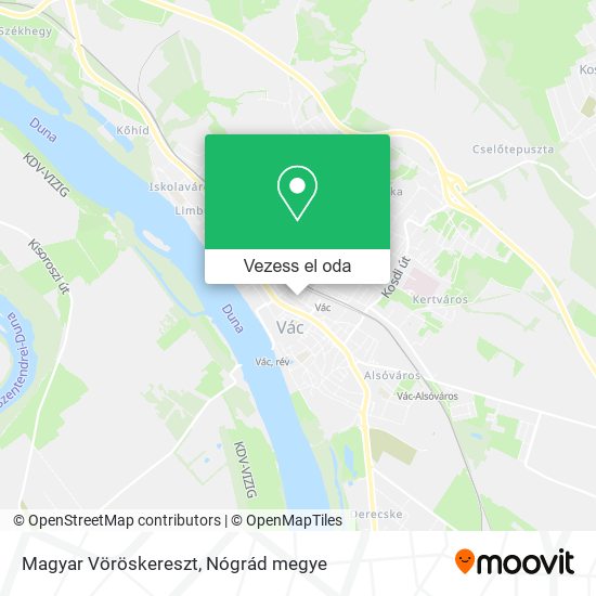 Magyar Vöröskereszt térkép