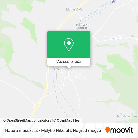 Natura masszázs - Melykó Nikolett térkép