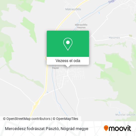 Mercédesz fodrászat Pásztó térkép