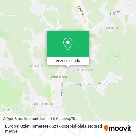 Európai Üzleti Ismeretek Szakközépiskolája térkép