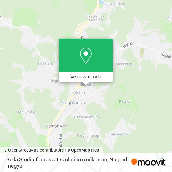 Bella Stúdió fodrászat szolárium műköröm térkép