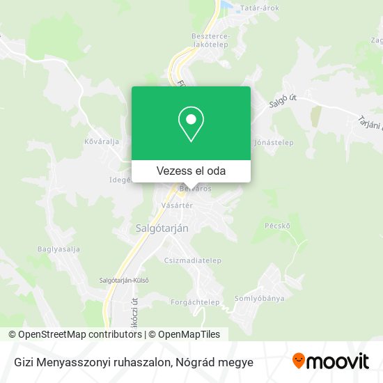 Gizi Menyasszonyi ruhaszalon térkép
