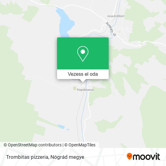 Trombitas pizzeria térkép