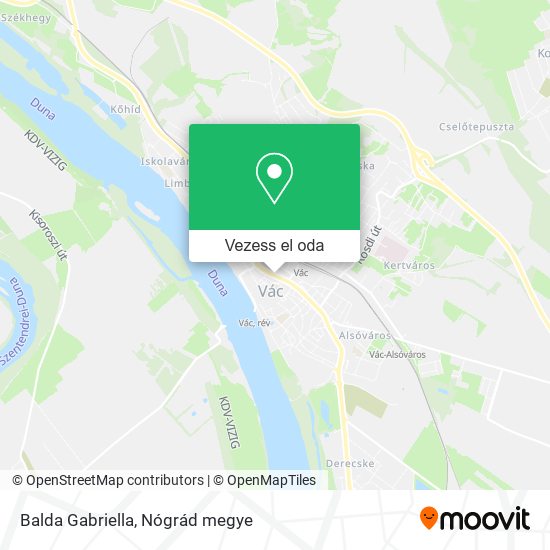 Balda Gabriella térkép