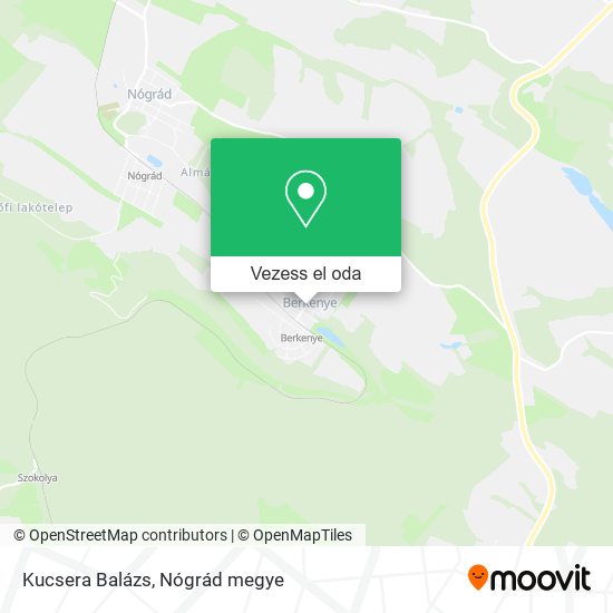 Kucsera Balázs térkép