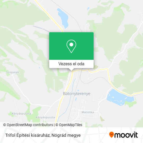 Trifol Építési kisáruház térkép