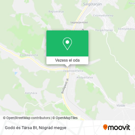 Godó és Társa Bt térkép