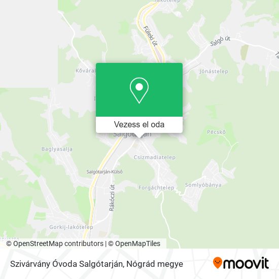 Szivárvány Óvoda Salgótarján térkép