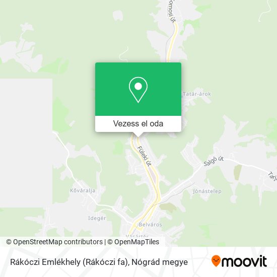 Rákóczi Emlékhely (Rákóczi fa) térkép