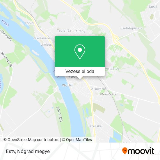 Estv térkép