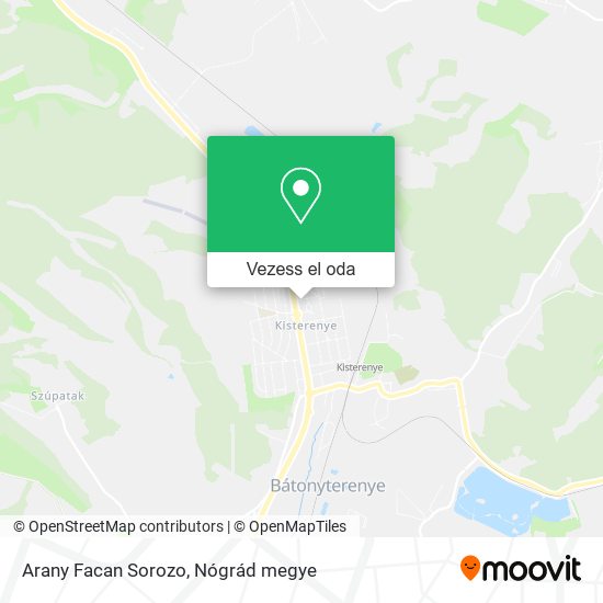 Arany Facan Sorozo térkép