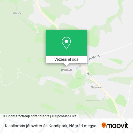 Kisállomás játszótér és Kondipark térkép