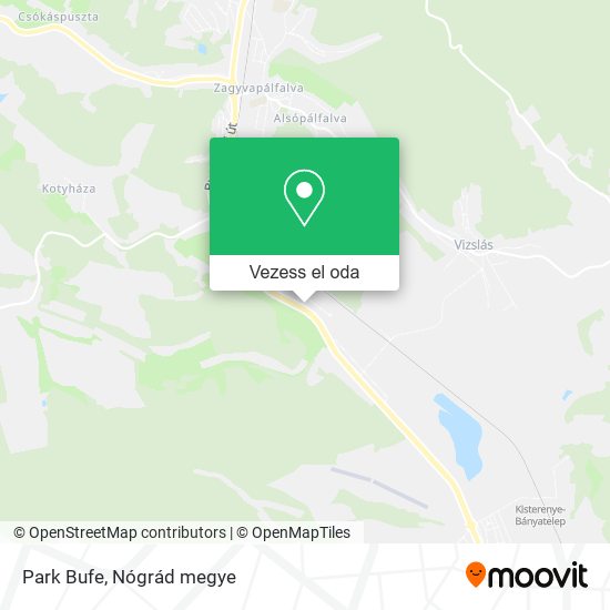 Park Bufe térkép