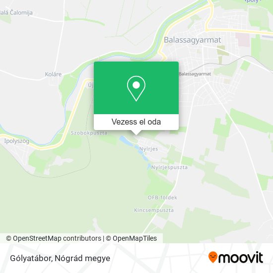 Gólyatábor térkép