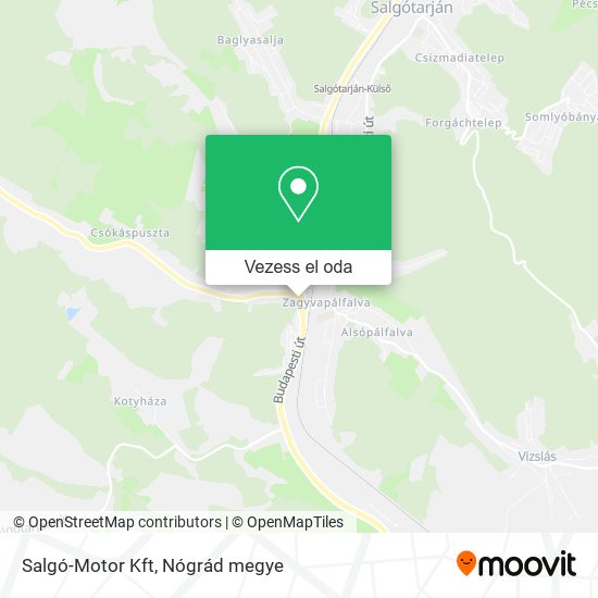Salgó-Motor Kft térkép
