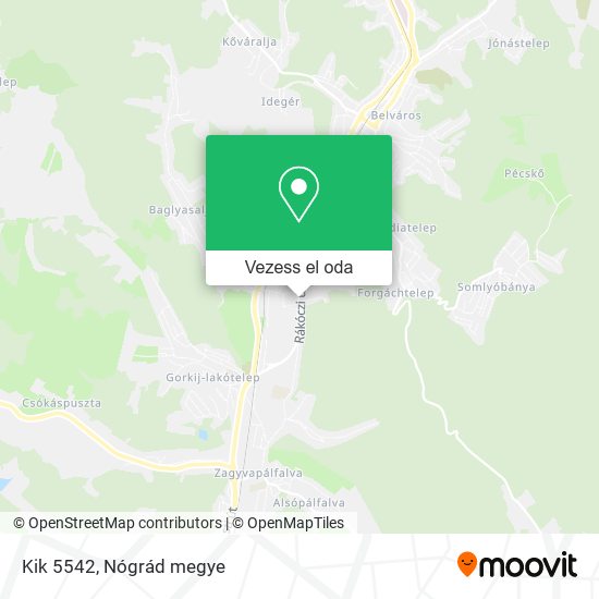 Kik 5542 térkép