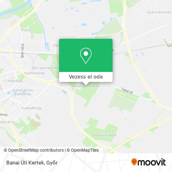 Banai Úti Kertek térkép