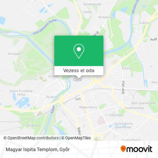 Magyar Ispita Templom térkép