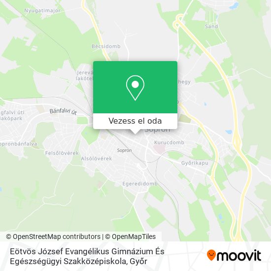 Eötvös József Evangélikus Gimnázium És Egészségügyi Szakközépiskola térkép