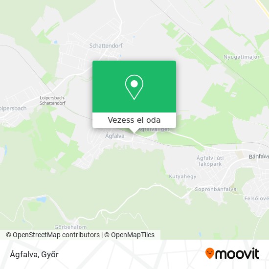 Ágfalva térkép