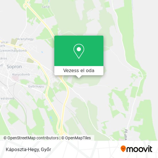 Káposzta-Hegy térkép