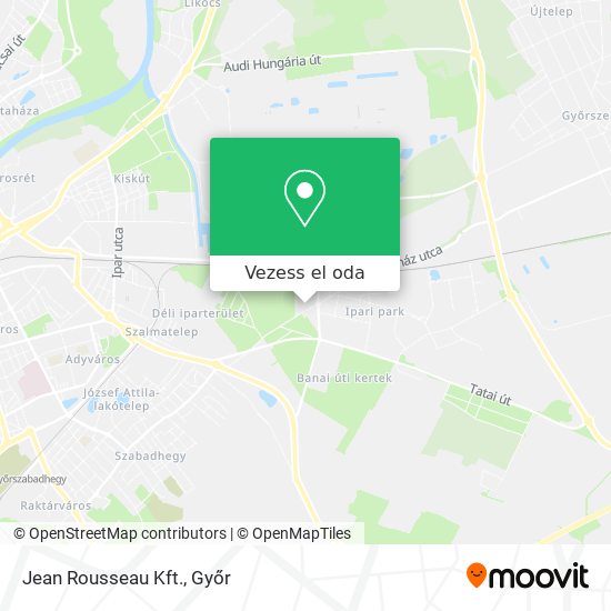 Jean Rousseau Kft. térkép