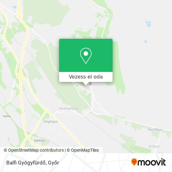 Balfi Gyógyfürdő térkép