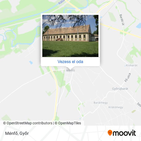 Ménfő térkép