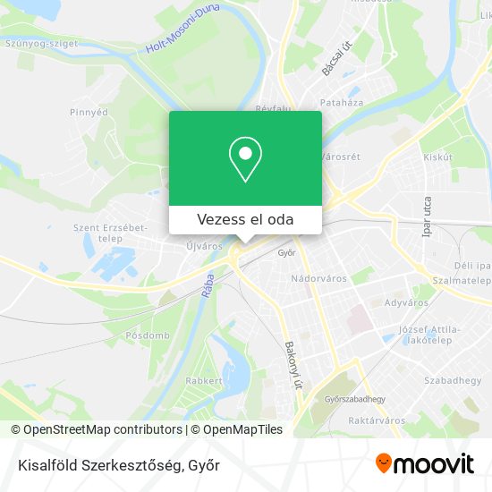 Kisalföld Szerkesztőség térkép