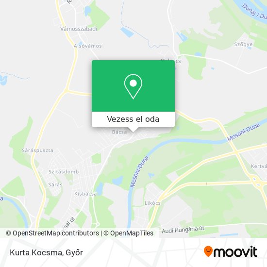 Kurta Kocsma térkép