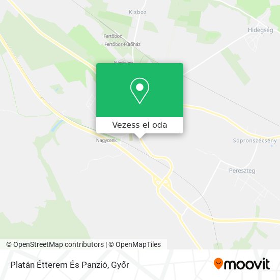 Platán Étterem És Panzió térkép