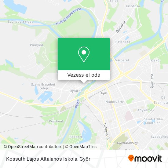 Kossuth Lajos Altalanos Iskola térkép