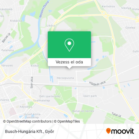 Busch-Hungária Kft. térkép