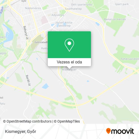 Kismegyer térkép