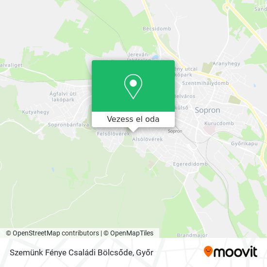Szemünk Fénye Családi Bölcsőde térkép
