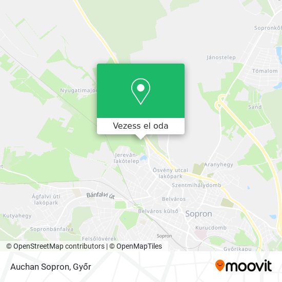 Auchan Sopron térkép