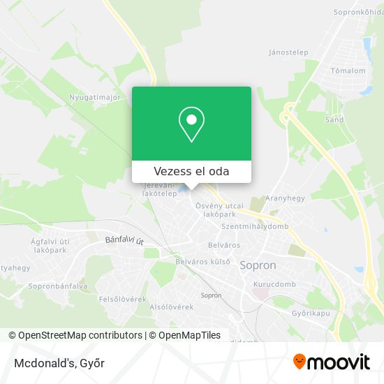 Mcdonald's térkép