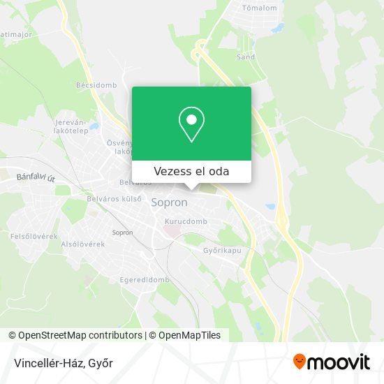 Vincellér-Ház térkép