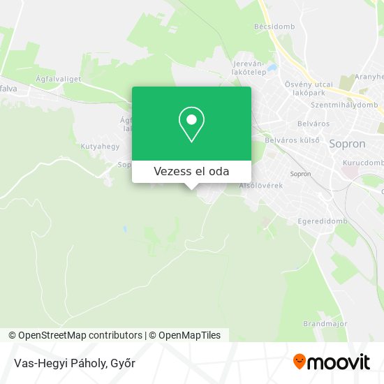 Vas-Hegyi Páholy térkép