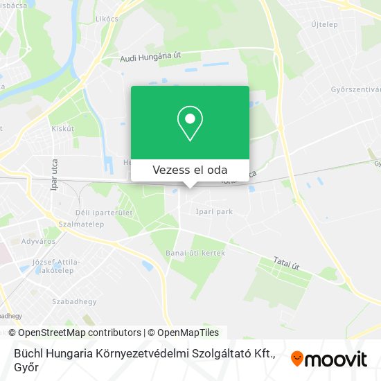 Büchl Hungaria Környezetvédelmi Szolgáltató Kft. térkép