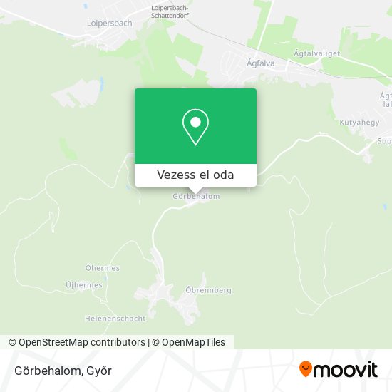 Görbehalom térkép