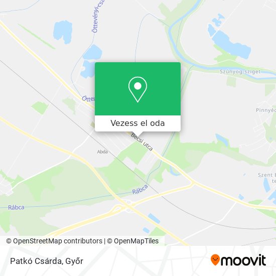 Patkó Csárda térkép