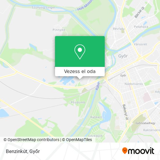 Benzinkút térkép