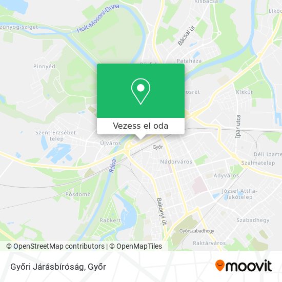 Győri Járásbíróság térkép