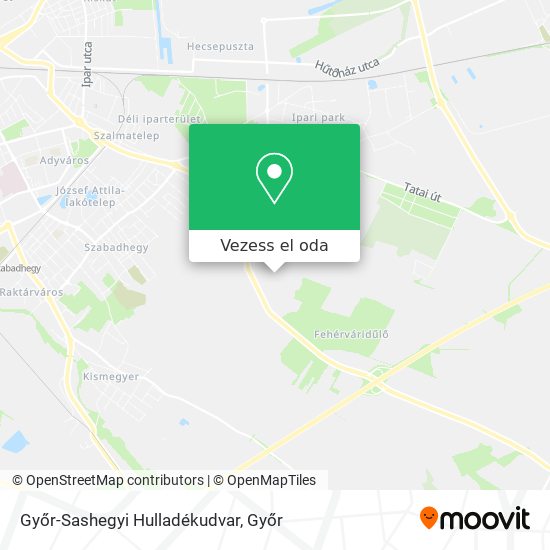 Győr-Sashegyi Hulladékudvar térkép