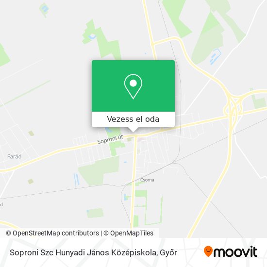 Soproni Szc Hunyadi János Középiskola térkép