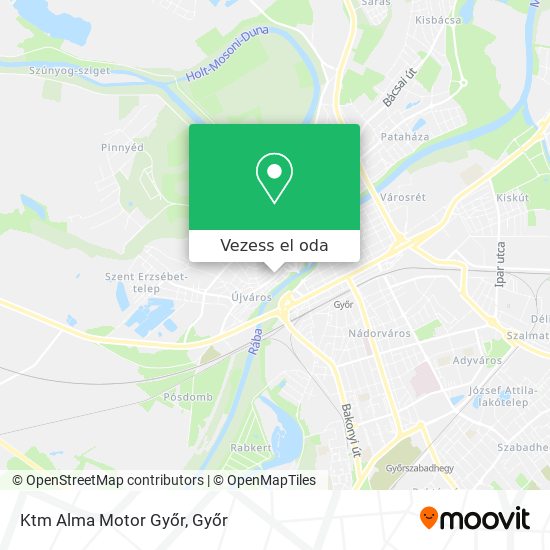 Ktm Alma Motor Győr térkép