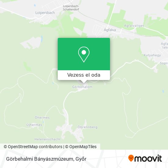 Görbehalmi Bányászmúzeum térkép