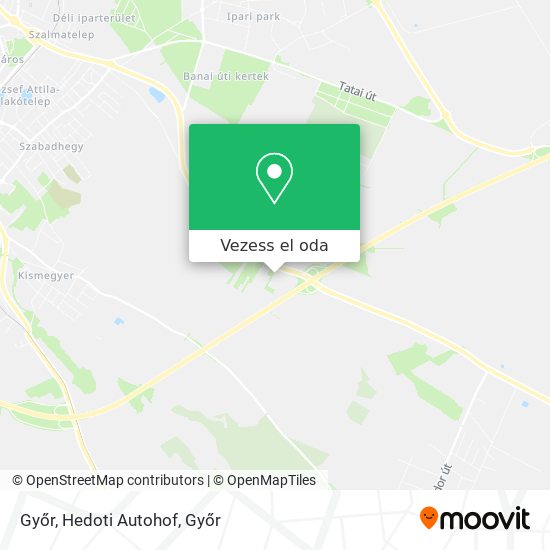 Győr, Hedoti Autohof térkép