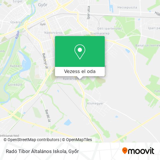 Radó Tibor Általános Iskola térkép